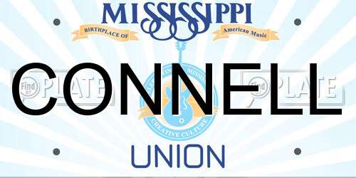 CONNELL Mississippi License Plate