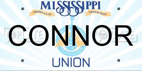 CONNOR Mississippi License Plate