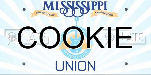 COOKIE Mississippi License Plate