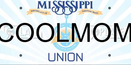 COOLMOM Mississippi License Plate