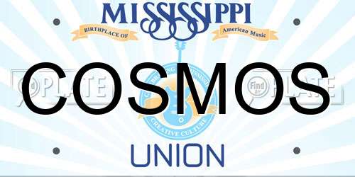 COSMOS Mississippi License Plate