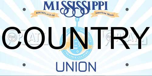COUNTRY Mississippi License Plate