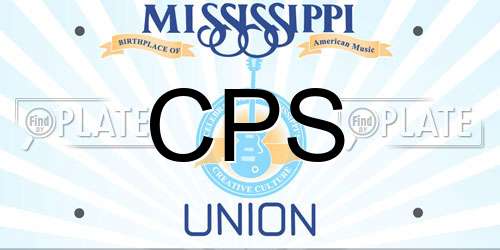 CPS Mississippi License Plate