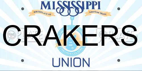 CRAKERS Mississippi License Plate