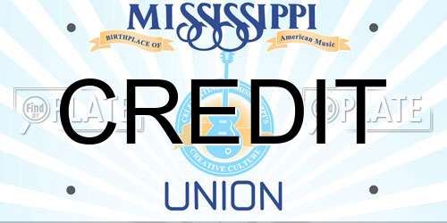 CREDIT Mississippi License Plate