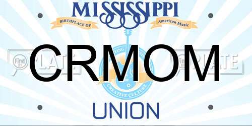 CRMOM Mississippi License Plate