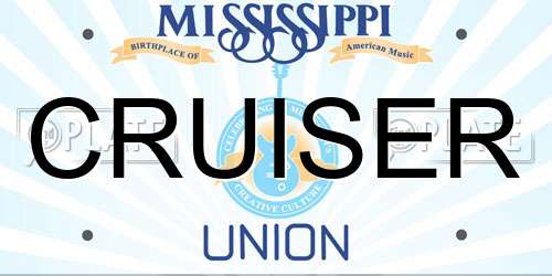 CRUISER Mississippi License Plate