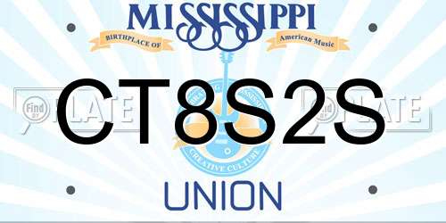 CT8S2S Mississippi License Plate