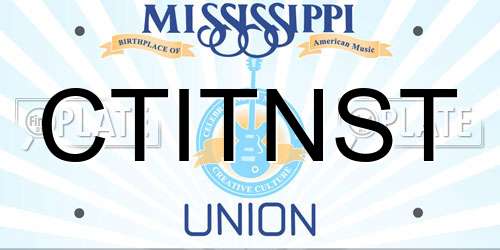 CTITNST Mississippi License Plate