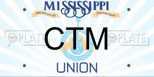 CTM Mississippi License Plate