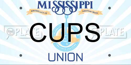 CUPS Mississippi License Plate