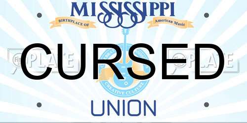 CURSED Mississippi License Plate