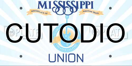 CUTODIO Mississippi License Plate