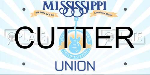 CUTTER Mississippi License Plate
