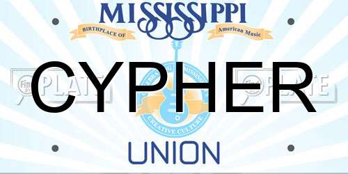 CYPHER Mississippi License Plate