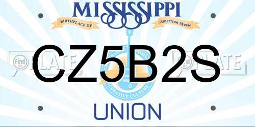 CZ5B2S Mississippi License Plate