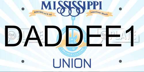 DADDEE1 Mississippi License Plate