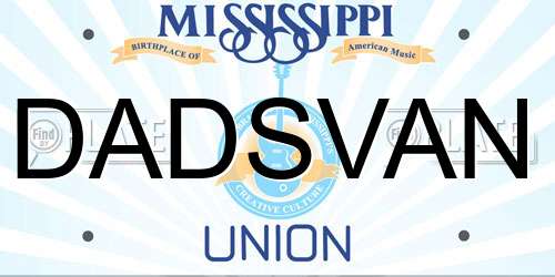 DADSVAN Mississippi License Plate