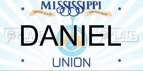 DANIEL Mississippi License Plate