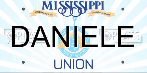 DANIELE Mississippi License Plate