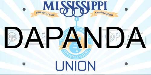 DAPANDA Mississippi License Plate