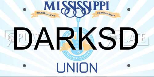 DARKSD Mississippi License Plate