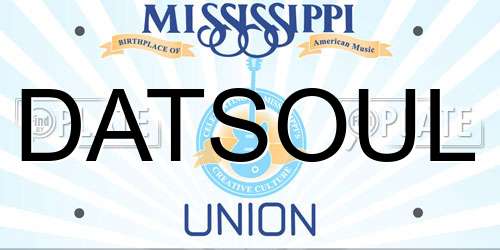 DATSOUL Mississippi License Plate