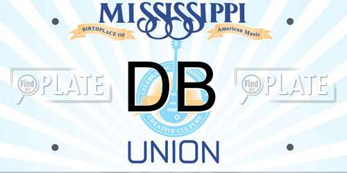 DB Mississippi License Plate