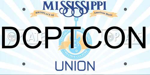 DCPTCON Mississippi License Plate