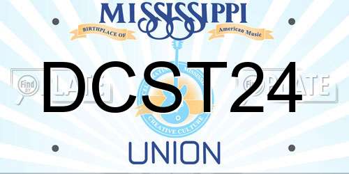 DCST24 Mississippi License Plate
