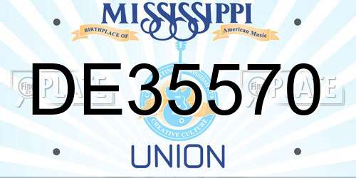 DE35570 Mississippi License Plate