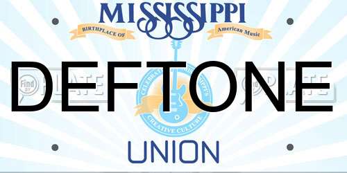DEFTONE Mississippi License Plate