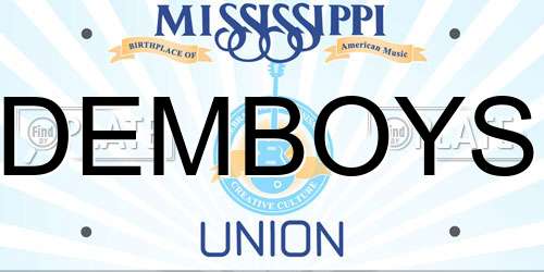 DEMBOYS Mississippi License Plate