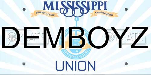 DEMBOYZ Mississippi License Plate