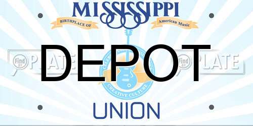 DEPOT Mississippi License Plate