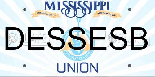 DESSESB Mississippi License Plate