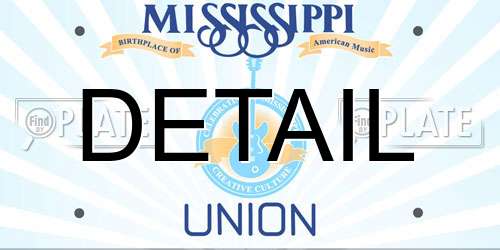 DETAIL Mississippi License Plate