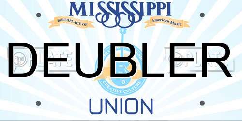 DEUBLER Mississippi License Plate