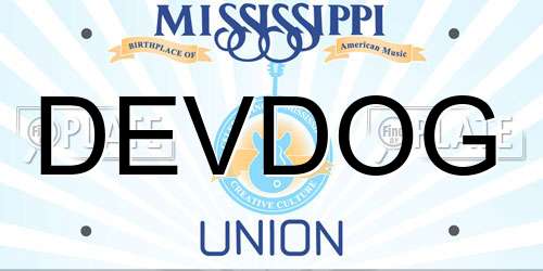 DEVDOG Mississippi License Plate