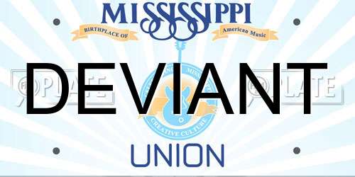 DEVIANT Mississippi License Plate