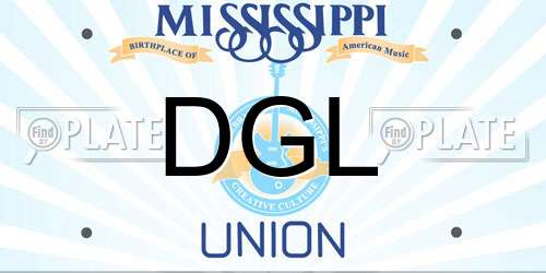 DGL Mississippi License Plate