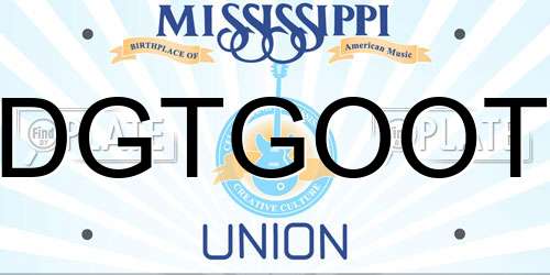 DGTGOOT Mississippi License Plate