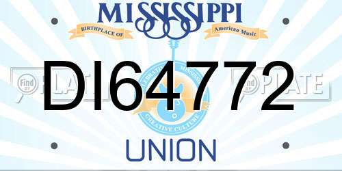 DI64772 Mississippi License Plate