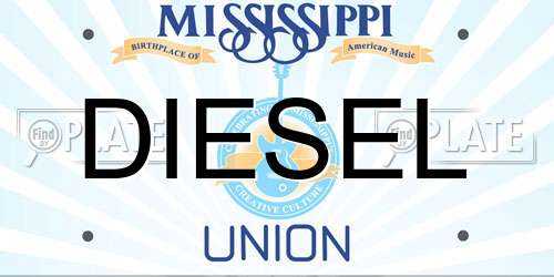 DIESEL Mississippi License Plate
