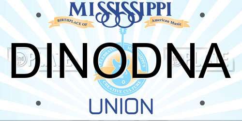 DINODNA Mississippi License Plate