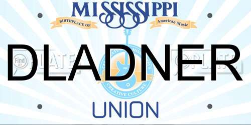 DLADNER Mississippi License Plate