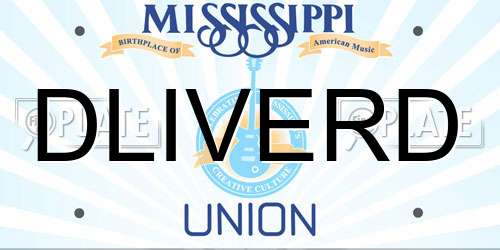 DLIVERD Mississippi License Plate