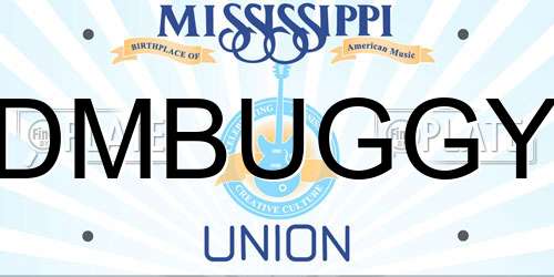 DMBUGGY Mississippi License Plate