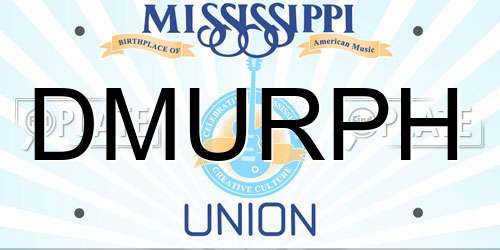 DMURPH Mississippi License Plate