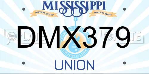 DMX379 Mississippi License Plate